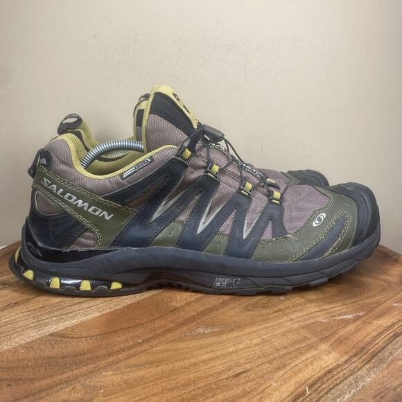 Salomon XA Pro 3D Mens Black Green Size 13 Athletic Trail Running Shoes 328224 - Picture 1 of 12